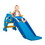 3 in 1 Kids Climber and Slide, Toddler Play Set with Basketball Hoop and Ball, Indoor Outdoor Freestanding Slide for Preschool Boys Girls, Blue Dolphin W2181P154974