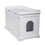 Cat Washroom Bench, Wood Litter Box Cover with Spacious Inner, Ventilated Holes, Removable Partition, Easy Access, White W2181P155161