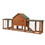 Large Wooden Rabbit Hutch Indoor and Outdoor Bunny Cage with a Tray and Runs for Small Animals, Orange W2181P155336