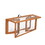 Folding Rabbit Cage, Outdoor Chicken Coop with Run, Wooden Poultry Hutch Playpen, Orange W2181P155337
