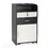 Salon Styling Station with 2 Drawers, 2 Hair Dryer Holders and 1 Cabinet, Black+White W2181P155876