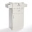 3-Layer Beauty Salon Storage Cabinet Hairdressing Tool Styling Station w/ 6 Hair Dryer Holders, 2 Drawers and 1 Cabinet, White W2181P155878