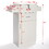 3-Layer Beauty Salon Storage Cabinet Hairdressing Tool Styling Station w/ 6 Hair Dryer Holders, 2 Drawers and 1 Cabinet, White W2181P155878