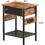 Nightstand with Drawer, Open Shelf and Socket, Brown W2181P156750