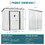 4 x 6 ft Outdoor Storage Shed, Patio Steel Metal Shed w/Lockable Sliding Doors, Vents, House for Backyard Garden Patio Lawn W2181P156873