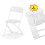 Plastic folding chairs - white pack of 5 W2181P160701