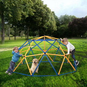 Outdoor Dome Climber, Monkey Bars Climbing Tower, Jungle Gym Playground for Kids Aged 3-10, Blue & Yellow W2181P160709