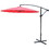9 ft Offset Hanging Market Patio Umbrella w/Easy Tilt Adjustment for Backyard, Poolside, Lawn and Garden, Red W2181P162556
