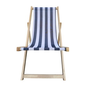 Populus wood sling chair blue Stripe Broad Dark blue Strip W2181P162726