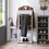 Floor standing suit hanger, multifunctional clothes hanger,White W2181P163129