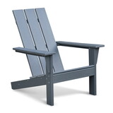 Patio All-Weather HDPE Resin Adirondack Chair,Dark Grey W2181P163433