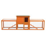 Large three box rabbit cage,for Indoor and Outdoor Use, orange W2181P163957
