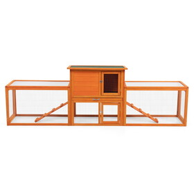 Large three box rabbit cage,for Indoor and Outdoor Use, orange W2181P163957