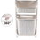 Laundry Basket Plastic Hamper 2-Tier Storage Sorter Hampers with Wheels for Kitchen Bedroom Bathroom Free Standing Storage Baskets white W2181P164308