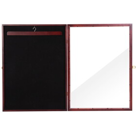 Jersey Frame Display Case with Lengthened Hanger for Baseball Basketball Football Hockey Sport Shirt and Uniform, Brown W2181P164392
