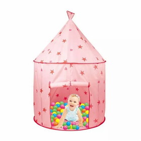 Princess Castle Play Tent, Kids Foldable Games Tent House Toy for Indoor & Outdoor Use for Indoor and Outdoor Use and Gift for Boys and Girls.Red W2181P165792