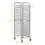 Commercial-Grade 20-Tier Sheet Pan Rack, Galvanized Iron Bakery Rack, Super Capacity Bread Rack with wheels, Silver W2181P165794