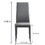 White modern minimalist dining chair fireproof leather sprayed metal pipe diamond grid pattern restaurant home conference chair set of 6 W2181P167969
