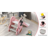 Toddler Slide for Indoor Use,Pink+White