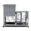 Detachable Rabbit Hutch with Removable Tray and Rolling Casters, Gray+White W2181P190614