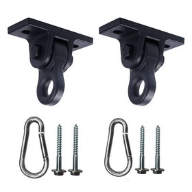 Heavy Duty Black Swing Hangers Screws Bolts Included over 5000 lb Capacity Playground Porch Yoga Seat Trapeze Wooden Sets Indoor Outdoor 2 Pack W2181P192309
