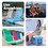 Foldable Adult Flip Seat, Portable Outdoor Chair for Poolside, Tailgating, Camping, Sporting Events, Picnic and Beach Chair, Provides Back Support When Sitting on Ground, White W2181P192843