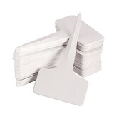 100 pcs 6 x10cm Plastic Plant T-Type Tags Nursery Garden Labels W2181P193836