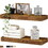 Bathroom Shelves Floating Shelves for Wall Shelf over Toilet Small Wall Mounted Farmhouse Decor 16 inch Set of 2, Rustic Brown W2181P194269