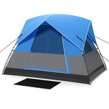 3 Person Outdoor Camping Tent with Removable Floor Mat for Camping Hiking Traveling W2181P198240