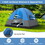 3 Person Outdoor Camping Tent with Removable Floor Mat for Camping Hiking Traveling W2181P198240