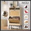 Shoe Storage Cabinet with Adjustable Plates Glass doors W2182135255