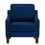 Modern Armchair, Living Room Single Seat Sofa Chair with Wooden Legs, Upholstered Velvet Accent Chair for Living Room, Bedroom,Navy W2186P143465