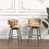 W2189131687 Light Brown+technical leather+Metal+Kitchen+Dining Chairs