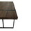 55"Rustic Industrial Rectangular MDF Walnut color Dining Table for 4-6 Person, with 1.5" Thick Engineered Wood Tabletop and Black Metal Legs, Kitchen terrace Dining Living Room W2189131698