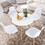 31.5" Round Dining Table Kitchen Table White Dining Table with White MDF desktop and Solid wood legs .Modern Style Coffee Table Leisure Dining Room Round Table for Kitchen Living Room W2189131988