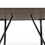 Modern minimalist MDF desktop, Walnut color metal legs, small sized dining table, computer desk, office desk, kitchen table, for 6 Seat.Suitable for kitchen, dining room, living room W2189133892