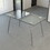 Glass Dining Table, Modern Rectangular Table with Tempered Glass Tabletop & Sliver metal Legs, Simplistic Kitchen Table, 51 x 27.5 x 29.5 inch, Versatile Table for Home Office W2189138543