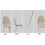 Dining Chairs Set of 4, Modern Accent Chairs with Linen Fabric Upholstered Seat, Spoon Shape Kitchen Chair with White Metal Legs Dining Side Chairs for Dining Room Kitchen (Beige) W2189P190477