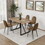 W2189S00001 Natural Wood+MDF+Dining Room+Mid-Century Modern+Accent Chairs
