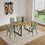 W2189S00007 Natural Wood+MDF+Kitchen+Mid-Century Modern+Accent Chairs