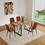 W2189S00008 Natural Wood+Caramel+MDF+Kitchen+Mid-Century Modern+Accent Chairs