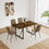 W2189S00010 Walnut Brown+MDF+Kitchen+Mid-Century Modern+Accent Chairs