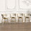 W2189S00033 White+Linen+Metal+Kitchen+Dining Chairs