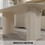 63"Modern Fashion MDF New Cream Style Coffee Table and Irregular Side Table, 4-8 Person Dining Table, Thick Engineering Wood Round Wave Table Legs, Home Kitchen Thick Elegant Cream White Table Top