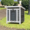 Weatherproof wooden outdoor rabbit hutch Lockable Door Openable Top Indoor for Small Animals W21942115