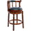 Seat Height 26" Swivel Leather Wooden Bar Stools,360 Degree Swivel Bar Height Chair with Backs for Home Kitchen Counter W2195135483