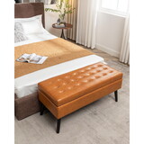 Storage Bench with Storage Bench for Bedroom End of Bed Bench Foot of Bed Bench Entryway Bench Storage Ottoman Bench 43.3