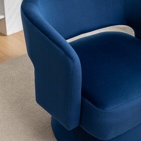 Swivel Barrel Chair, Velvet Accent Armchair 360 Degree Swivel Club Chair for Living Room Bedroom Reception Room P-W2200P152201