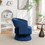 Swivel Barrel Chair, Velvet Accent Armchair 360 Degree Swivel Club Chair for Living Room Bedroom Reception Room W2200P152202