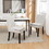 Modern Dining Chairs Set of 2, Upholstered Kitchen & Dining Room Chairs with Solid Wood Legs,Tufted Linen Fabric Chairs for Living Room, Restaurant W2200P152210